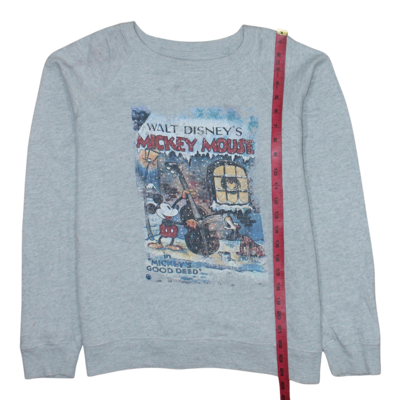 Marks and Spencer Disney Women's Grey Mickey Mouse Sweatshirt Size 14