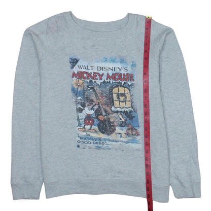 Marks and Spencer Disney Women's Grey Mickey Mouse Sweatshirt Size 14