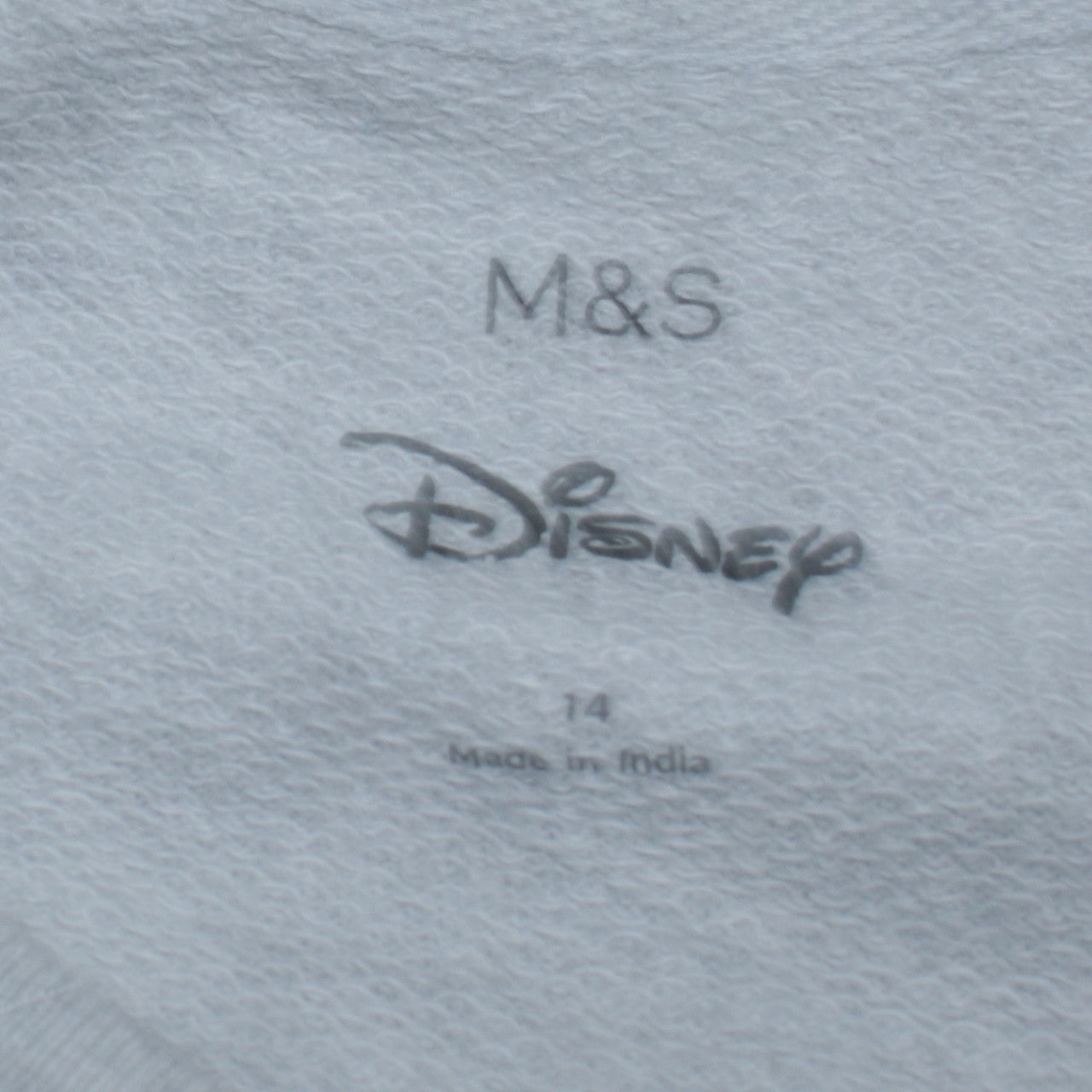 Marks and Spencer Disney Women's Grey Mickey Mouse Sweatshirt Size 14