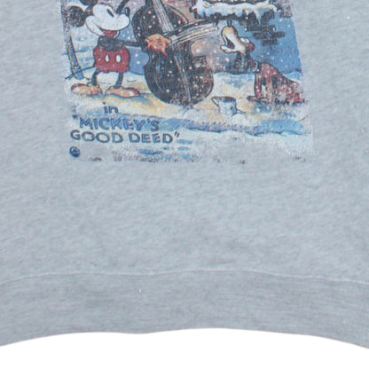 Marks and Spencer Disney Women's Grey Mickey Mouse Sweatshirt Size 14