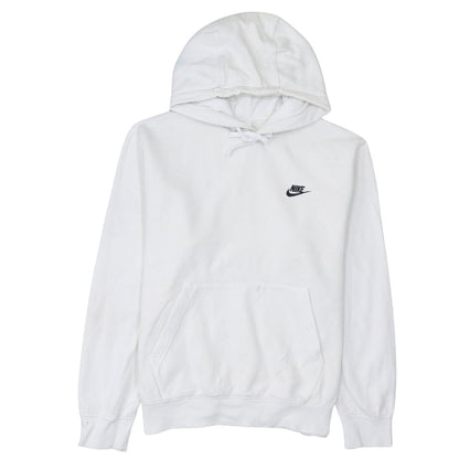 Nike Men’s White Pullover Hoodie M Sports Fleece Sweatshirt