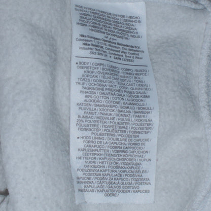 Nike Men’s White Pullover Hoodie M Sports Fleece Sweatshirt