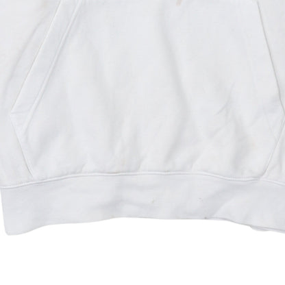 Nike Men’s White Pullover Hoodie M Sports Fleece Sweatshirt