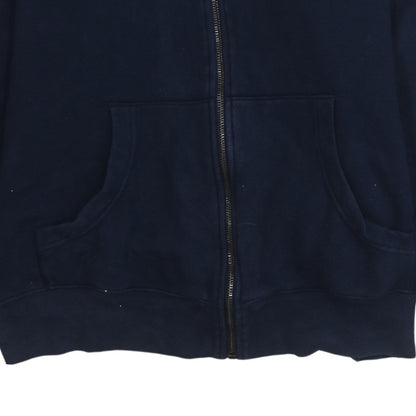 Tommy Hilfiger Men's Blue Full Zip Hoodie M Logo Embroidered Classic