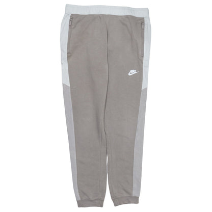 Nike Women Grey Jogger Sweatpants M Tapered Fit Fleece Trousers