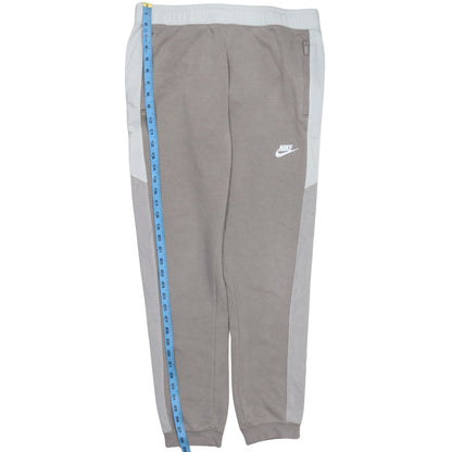 Nike Women Grey Jogger Sweatpants M Tapered Fit Fleece Trousers