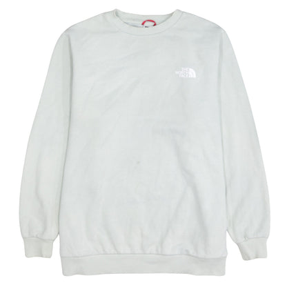 The North Face Womens White Sweatshirt 1X Crew Neck Logo Pullover