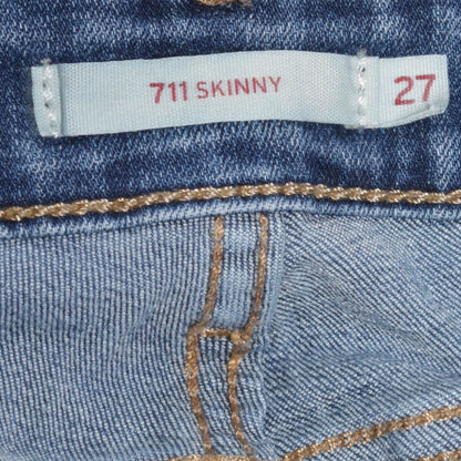 Levi's Women's Blue 711 Skinny Mid Rise Stretch Jeans Size 27