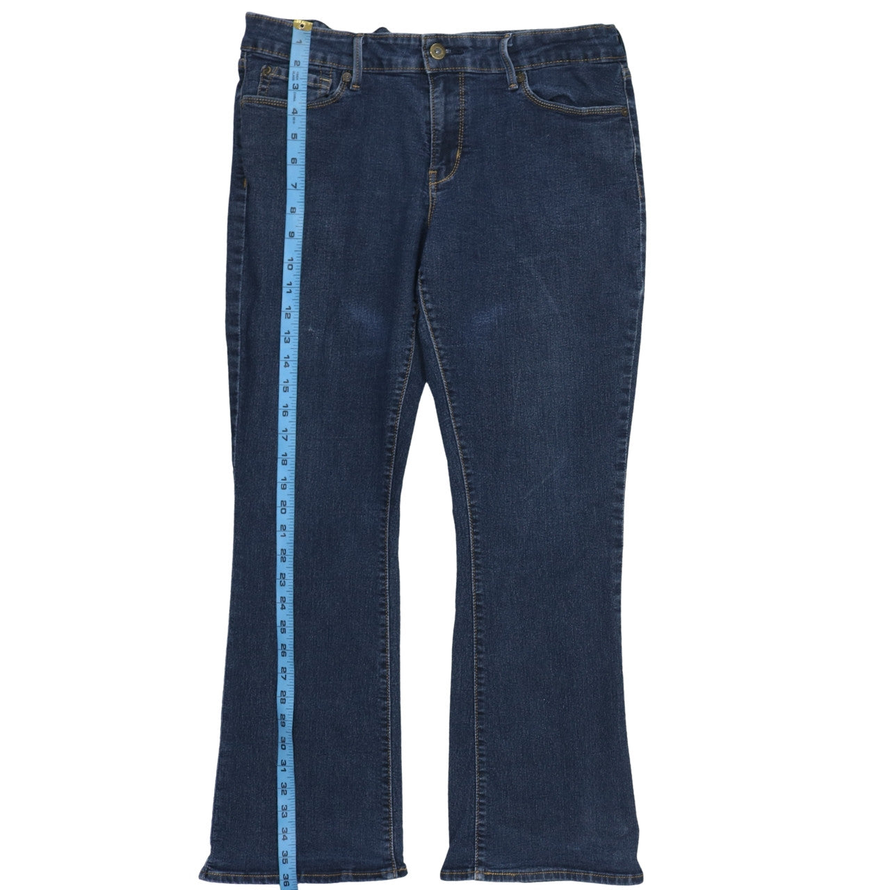 Levi's Women's Blue Bootcut Stretch Denim Jeans Size 14