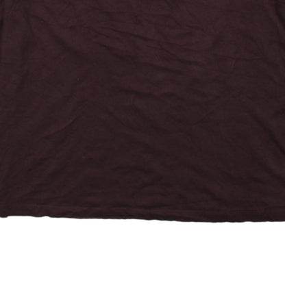 Adidas Brown Long Sleeve Womens Size 10 Cotton Crew Neck Active Top