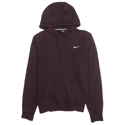 Nike Men's Brown Pullover Hoodie M Regular Fit Fleece Sweatshirt