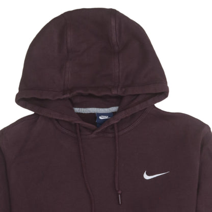 Nike Men's Brown Pullover Hoodie M Regular Fit Fleece Sweatshirt