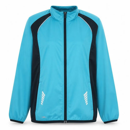 Speedo Women Blue Track Jacket Size 14 Lightweight Full Zip