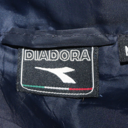 Diadora Men's Blue Hooded Windbreaker Jacket Size M