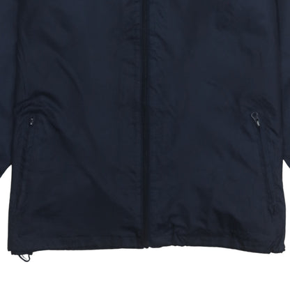 Diadora Men's Blue Hooded Windbreaker Jacket Size M