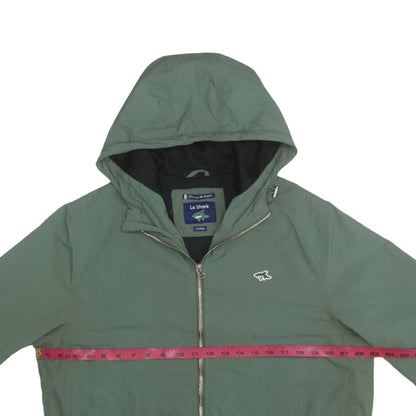 Le Shark Men’s Green Hooded Parka Jacket Size L Regular Fit