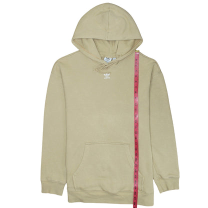 Adidas Women’s Beige Pullover Hoodie Size 14 Relaxed Fit Sweatshirt