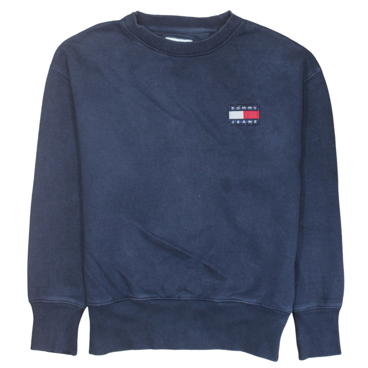 Tommy Jeans Men’s Blue XS Pullover Sweatshirt with Logo