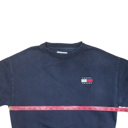 Tommy Jeans Men’s Blue XS Pullover Sweatshirt with Logo