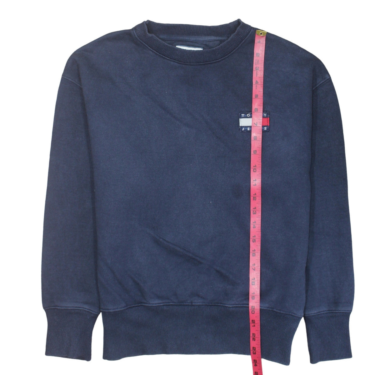 Tommy Jeans Men’s Blue XS Pullover Sweatshirt with Logo