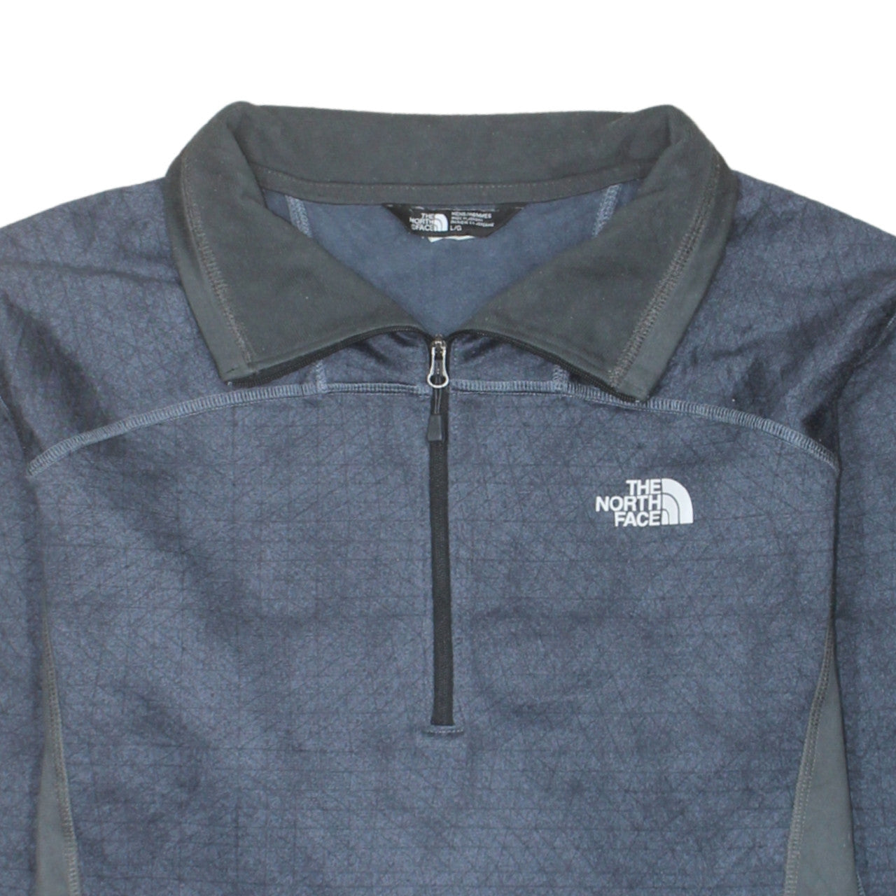 The North Face Men's Blue L Fleece 1/2 Zip Pullover Sweatshirt