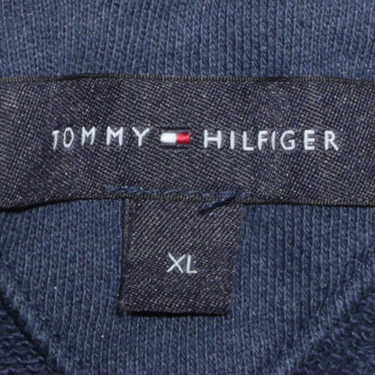 Tommy Hilfiger Men's Blue XL Full Zip Hoodie Classic Logo
