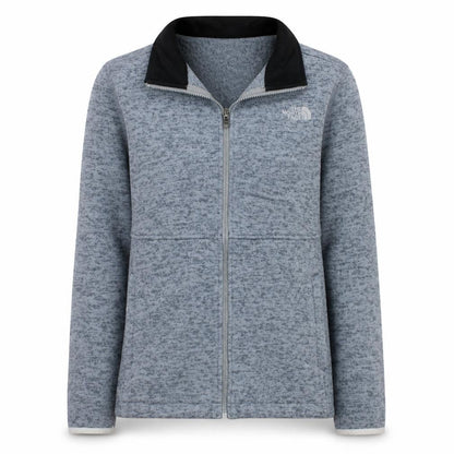 The North Face Women's Grey Fleece Full Zip Jacket Size L