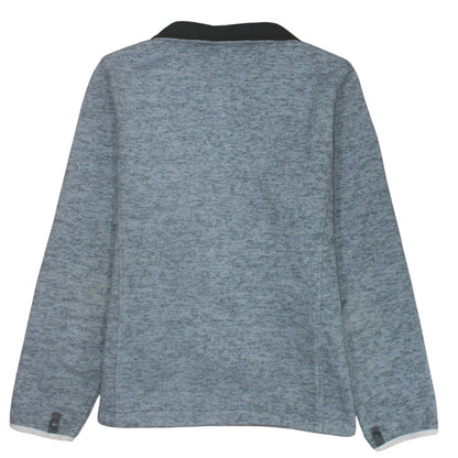 The North Face Women's Grey Fleece Full Zip Jacket Size L