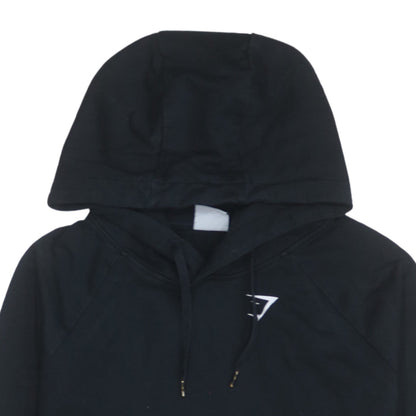 Gymshark Womens Black Pullover Hoodie Small Hooded Sweatshirt