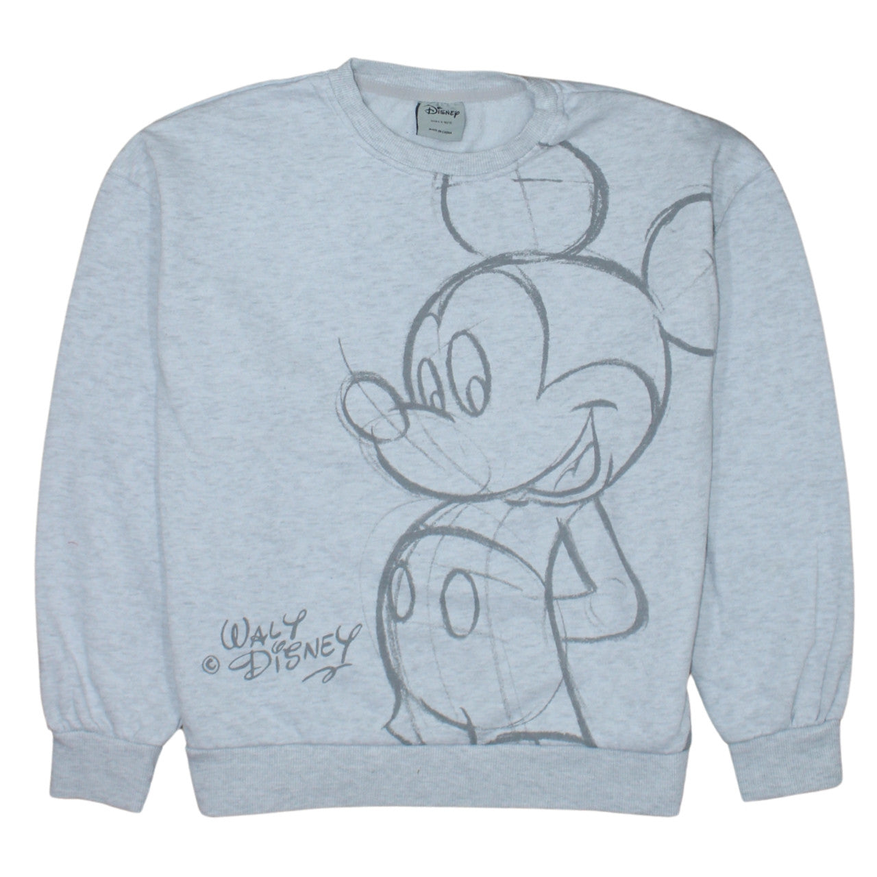 Disney Teens Grey Mickey Mouse Graphic Pullover Sweatshirt Size 10/12