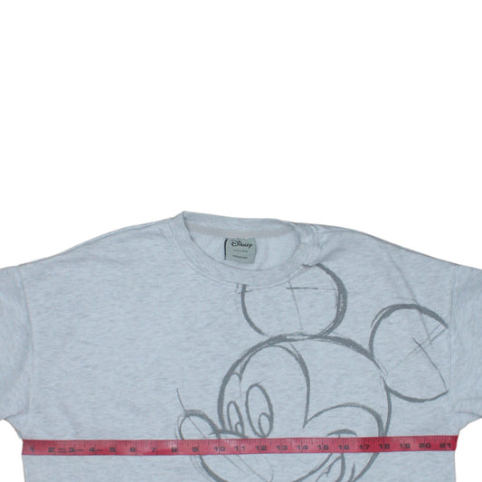 Disney Teens Grey Mickey Mouse Graphic Pullover Sweatshirt Size 10/12