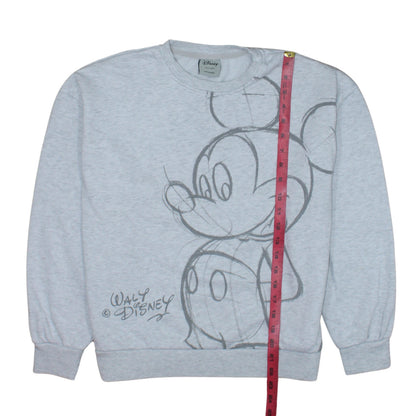 Disney Teens Grey Mickey Mouse Graphic Pullover Sweatshirt Size 10/12