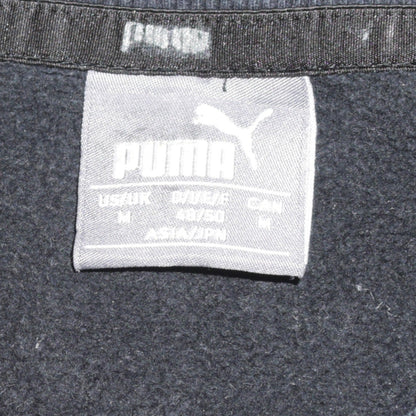 Puma Men's Black Crew Neck Logo Pullover Sweatshirt Size M