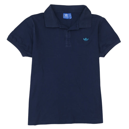 Adidas Men’s Blue Cotton Short Sleeve Polo Shirt Size L