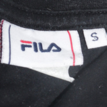 Fila Men's Black Cotton Crew Neck Short Sleeve T-Shirt Size S