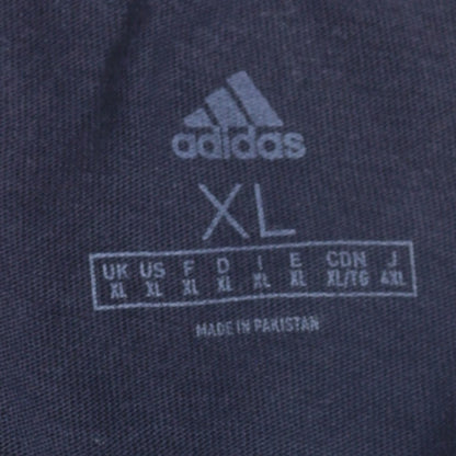 Adidas Men's Blue XL Crew Neck Short Sleeve Sports T-Shirt