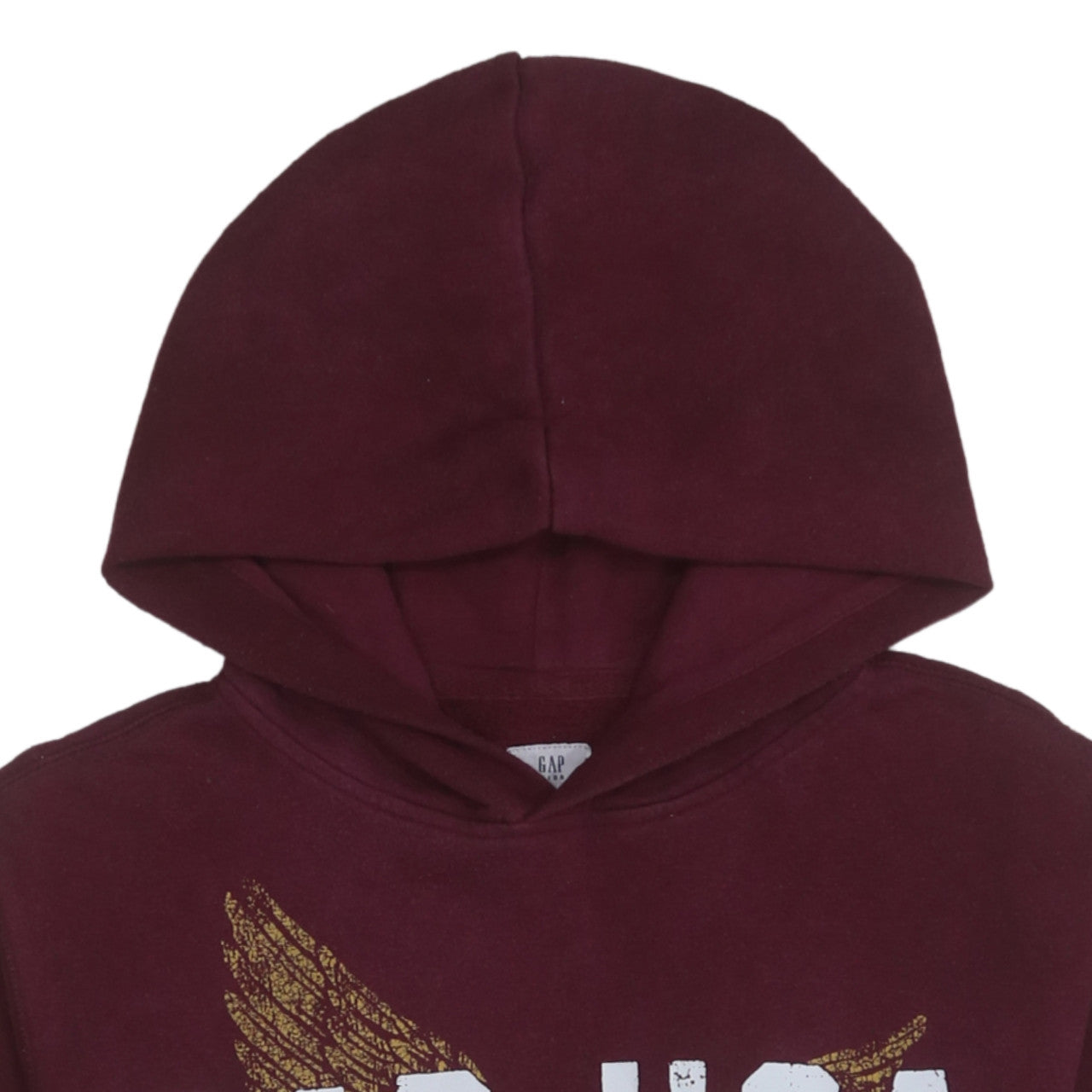 GAP Kids Boys Burgundy Pullover Hoodie XL Graphic Eagle Print 13 Years