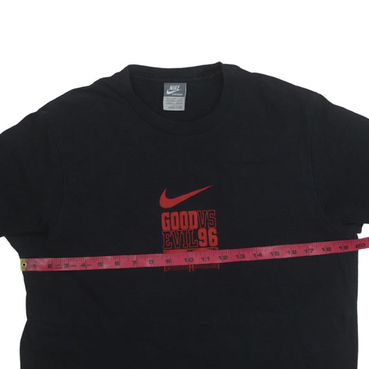 Nike Men's Black 'Good vs Evil 96' Graphic Vintage T-Shirt L