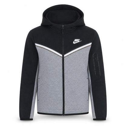 Nike Boys Grey & Black Full Zip Hoodie XL Hooded Sweatshirt 12-13 Years