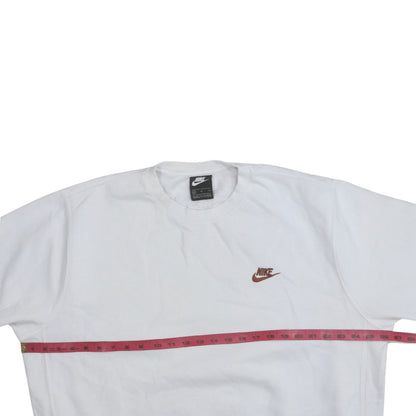 Nike Men's White XL Pullover Sweatshirt Crew Neck Fleece Sportswear