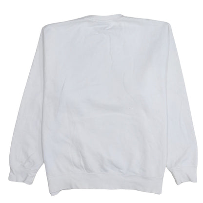 Nike Men's White XL Pullover Sweatshirt Crew Neck Fleece Sportswear