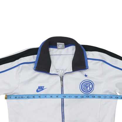 Nike Men’s White Full Zip Inter Milan Sweatshirt Size S