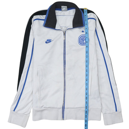 Nike Men’s White Full Zip Inter Milan Sweatshirt Size S