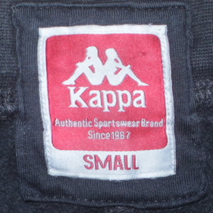 Kappa Women’s Black Jogger Sweatpants Small Elastic Waist Logo