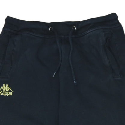 Kappa Women’s Black Jogger Sweatpants Small Elastic Waist Logo