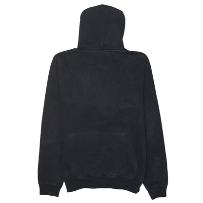 Hard Rock Cafe Warsaw Black Men's Pullover Hoodie Size L Fleece Logo