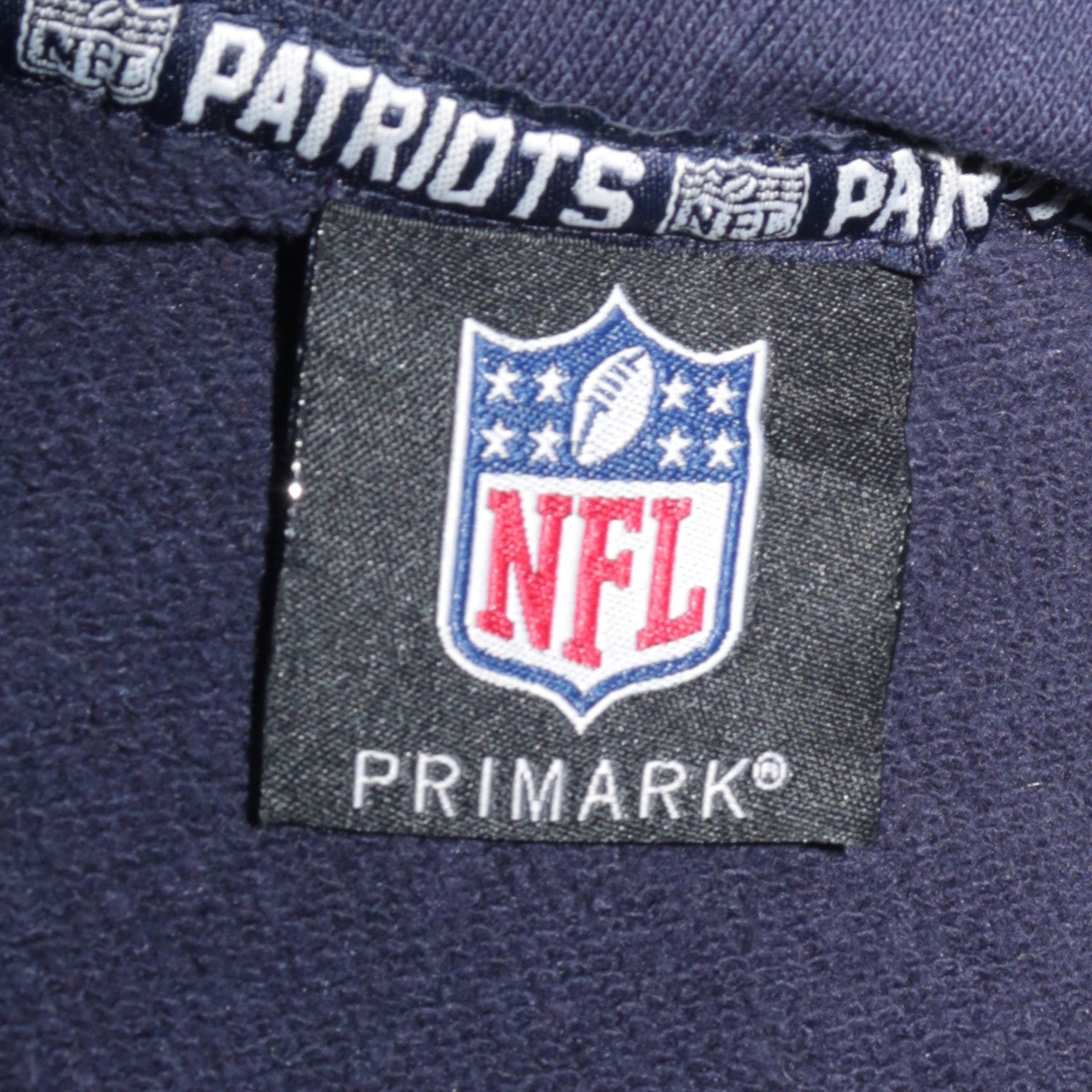 Primark NFL Patriots Men's Blue Pullover Hoodie L Logo Sportswear