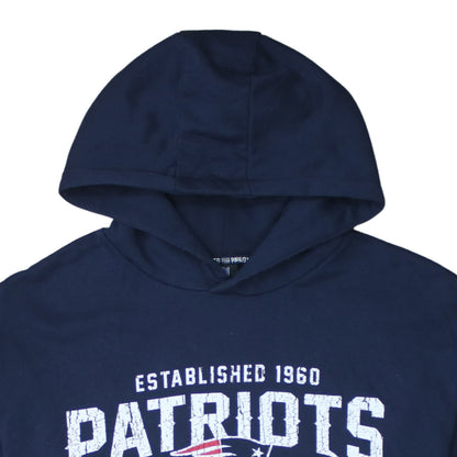 Primark NFL Patriots Men's Blue Pullover Hoodie L Logo Sportswear