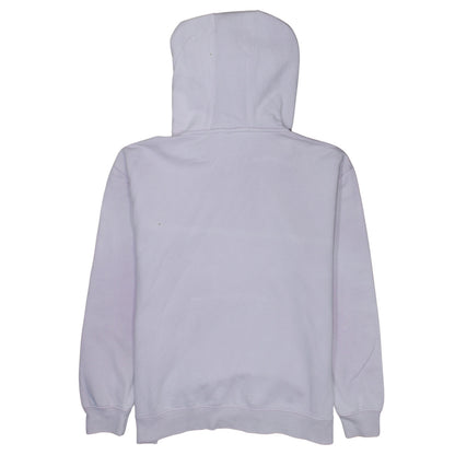 Champion Womens Light Pink Pullover Hoodie Large Cotton Logo Trim