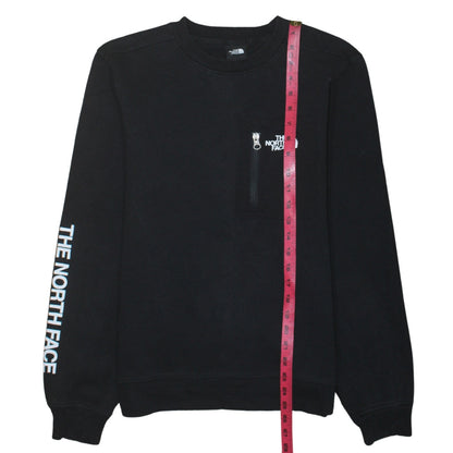 The North Face Men's Black Small Pullover Sweatshirt with Zip Pocket